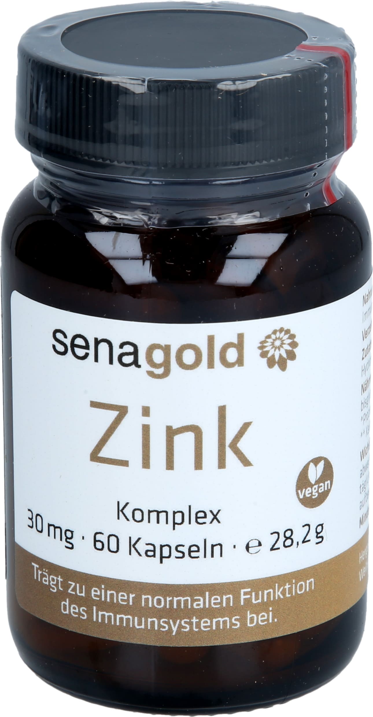 Senagold Zink Komplex Kapseln 30 mg - 1 x 60 St. Senagold Zink Komplex Kapseln 30 mg - 1 x 60 St.