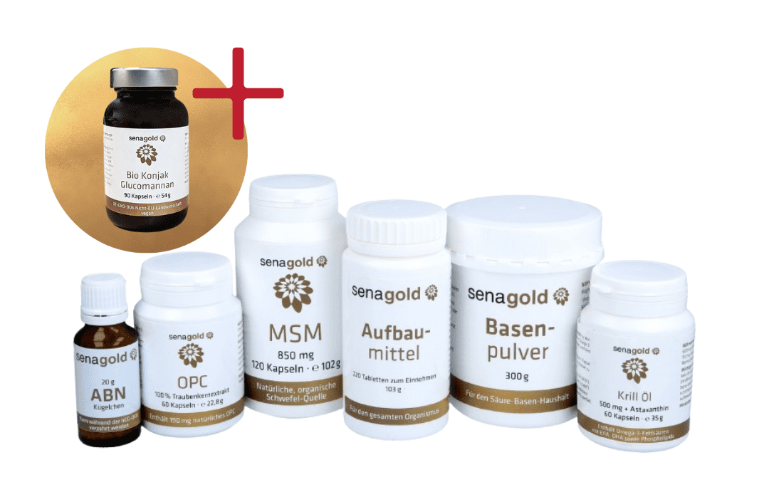 HCG-Diät / Stoffwechselkur – Komplett-Set (6-teilig) inkl. Glucomannan | Kombi-Vorteilspreis